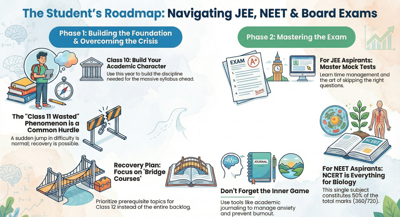 The Scholar’s Roadmap: The Ultimate Guide to Cracking JEE, NEET, and Board Exams